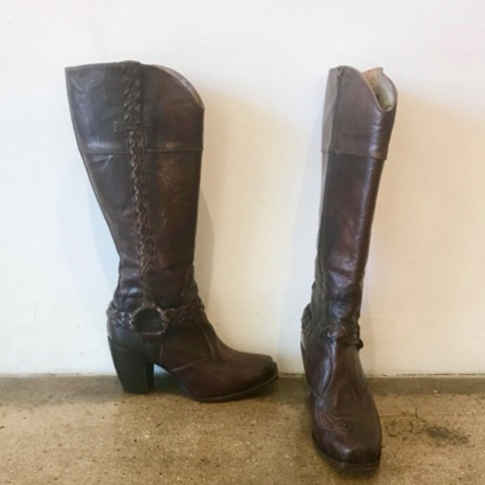 Brown Leather Boots by Mark Nason